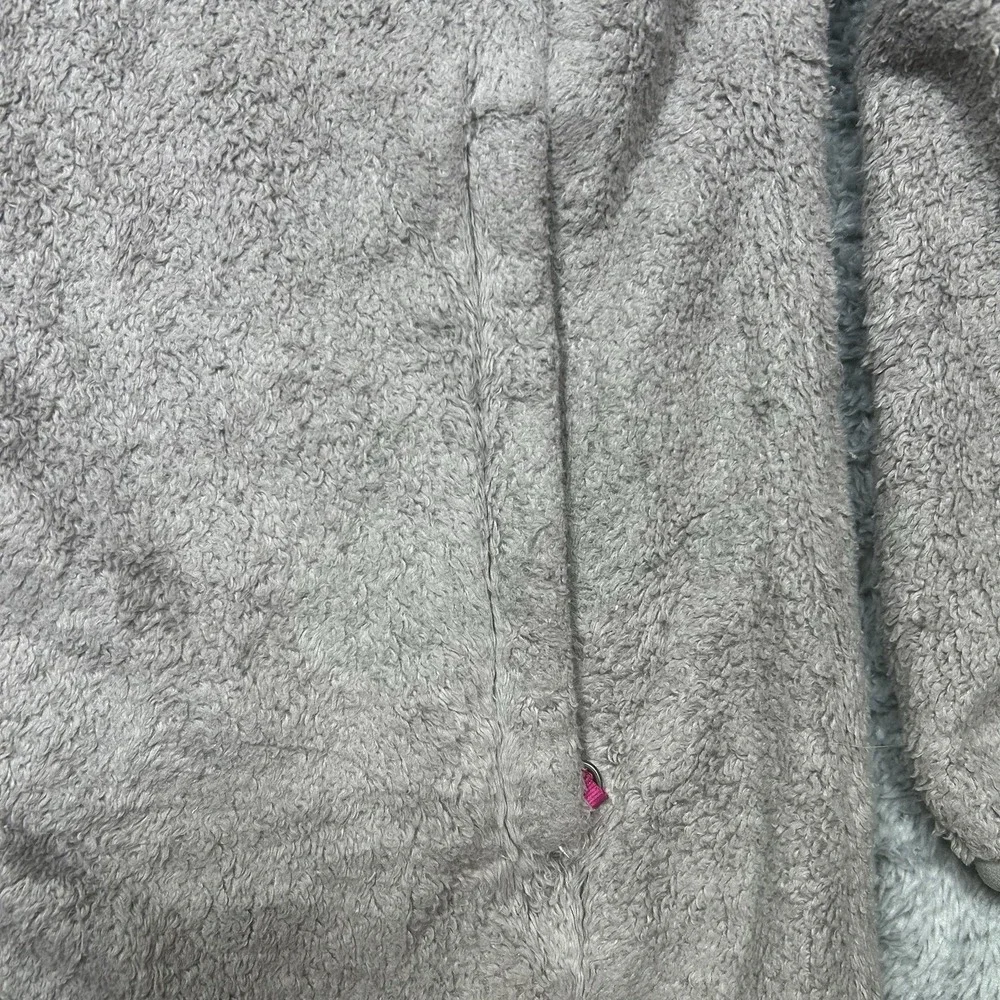 The North Face Girls XL (18) Oso Plush Fleece Full Zip Jacket-Gray‎ w/ Pink